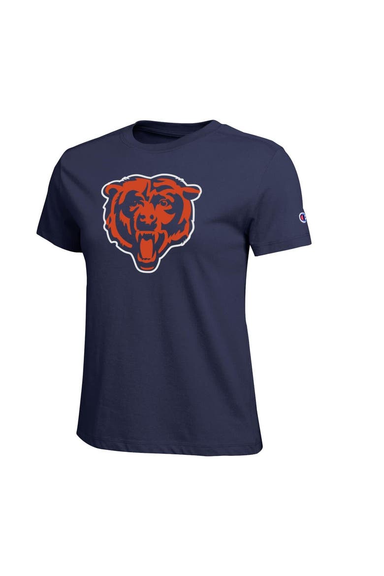 Women's Champion  Navy Chicago Bears Logo T-Shirt, Alternate, color, Navy