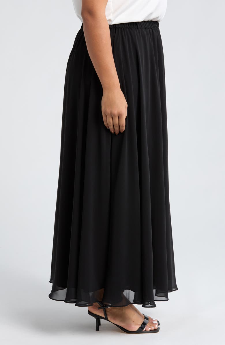 Alex Evenings Chiffon Maxi Skirt, Alternate, color, 
