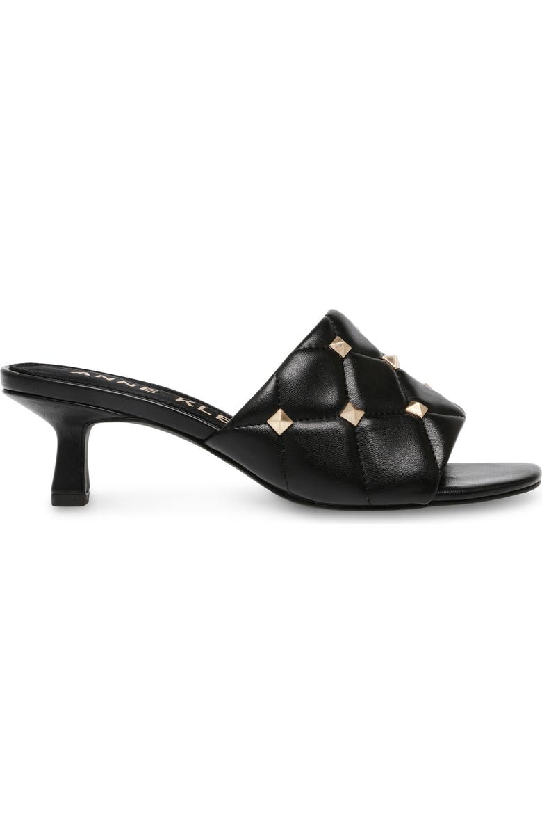 Anne Klein Kitay Quilted Kitten Heel Sandal, Alternate, color,