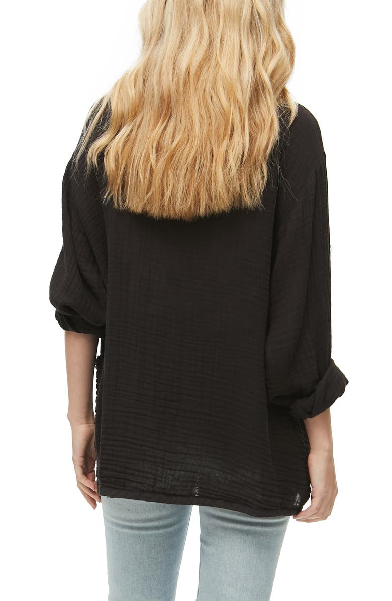 Michael Stars Dana Cotton Gauze Blazer, Alternate, color, 