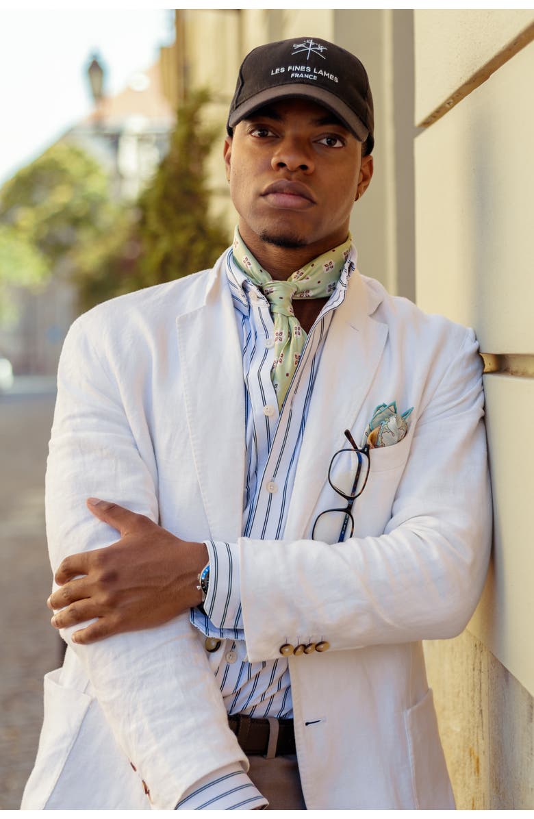 Elizabetta Ducati - Hand Rolled Silk Neckerchief, Alternate, color, Green