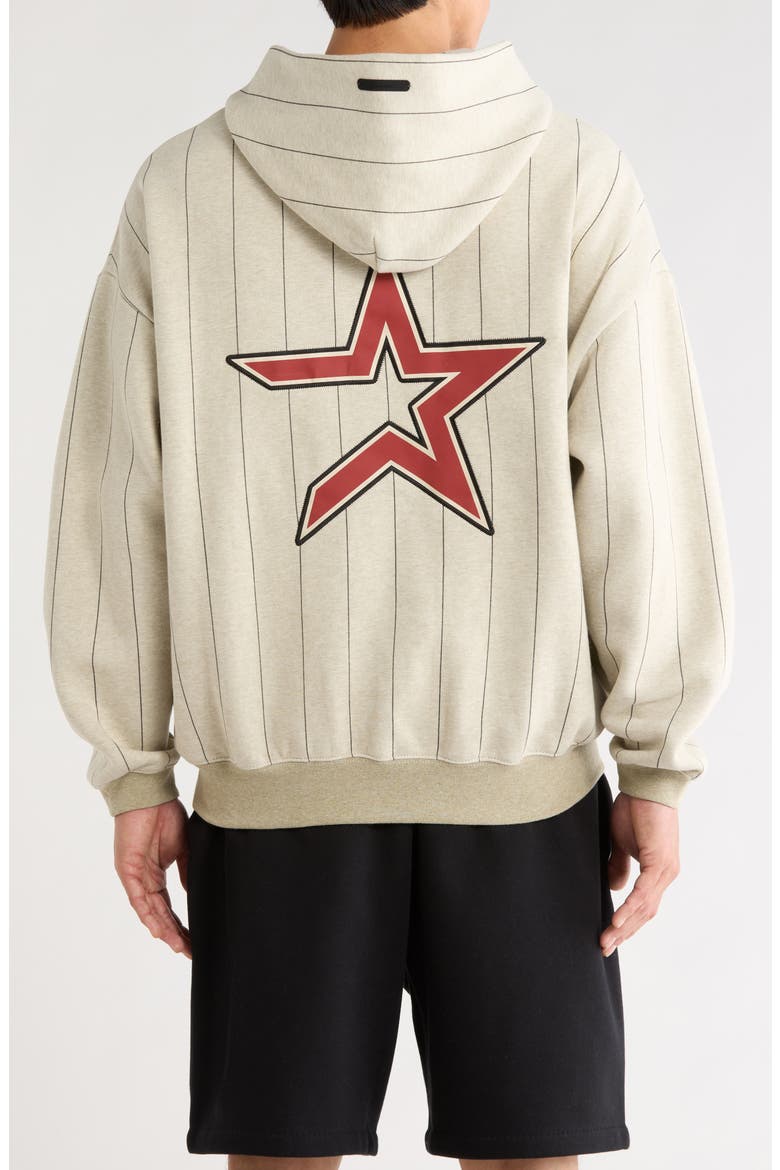 x MLB Astros Sport Cotton Blend Graphic Hoodie, Alternate, color, HEATHER STONE/ BLACK STRIPES