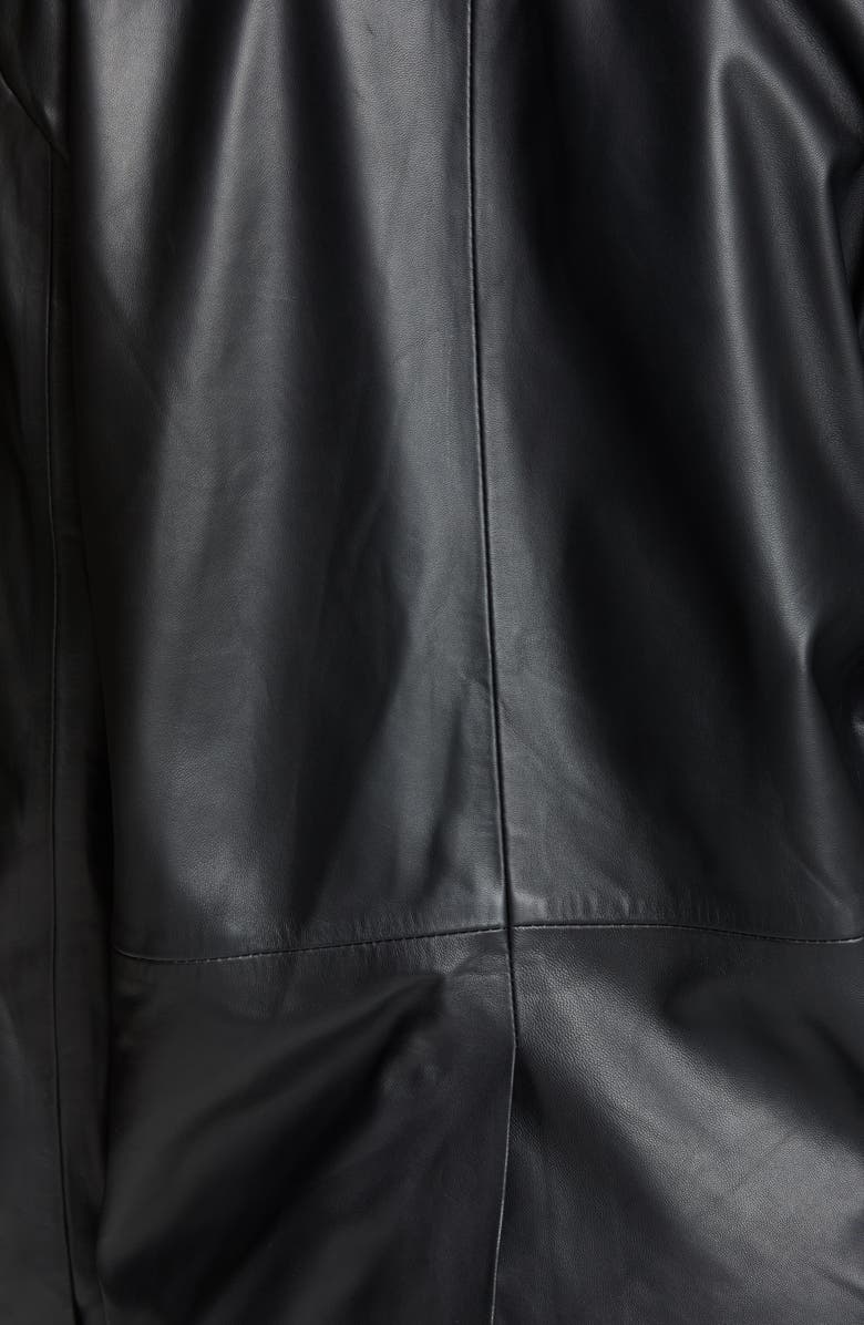 LOULOU DE SAISON Loulou Studio Oversized Double Breasted Leather Blazer, Alternate, color,