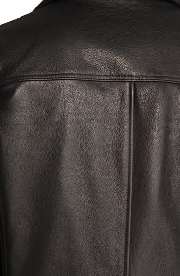 Schott NYC Cowhide Leather Car Coat | Nordstrom