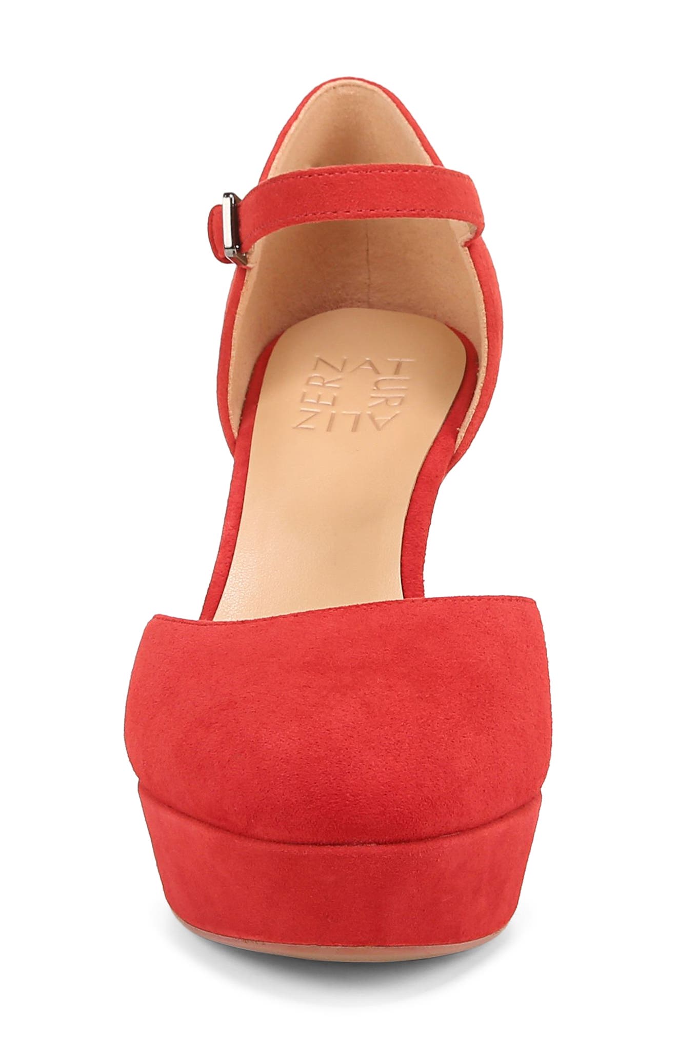 Naturalizer Crissy Platform Mary Jane, Alternate, color, Crimson Red Leather