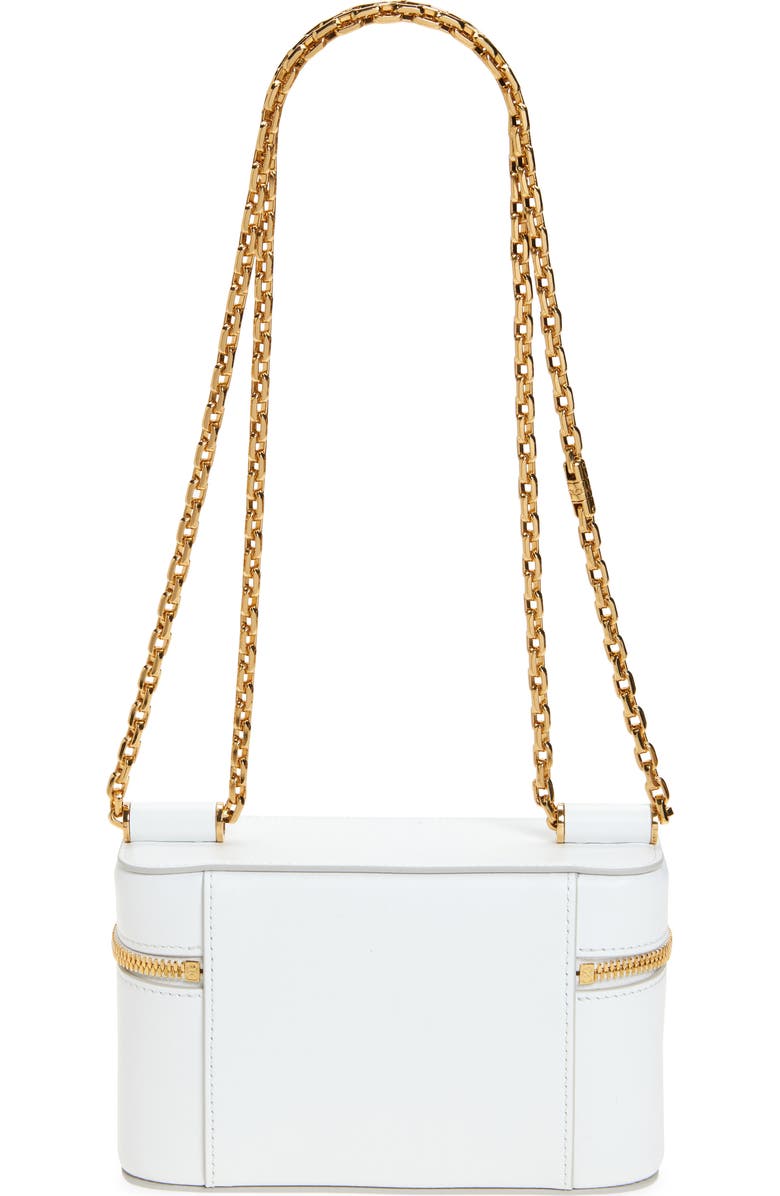 Dolce&Gabbana Sicily Leather Vanity Case Crossbody Bag, Alternate, color, Bianco Ottico