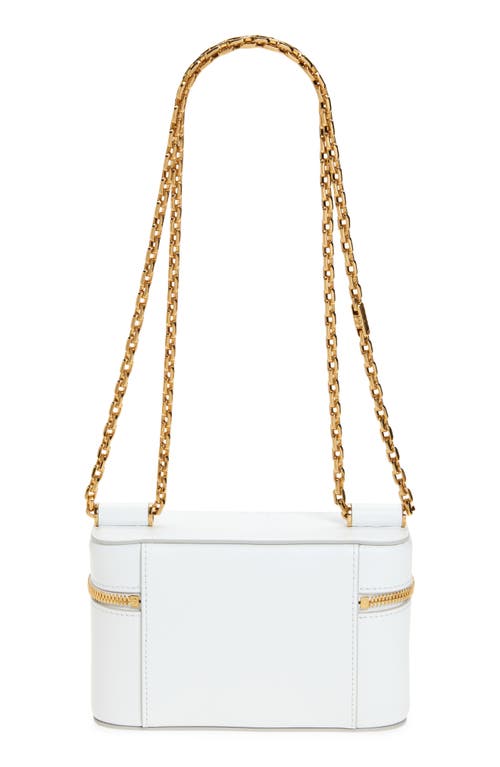 Dolce & Gabbana Sicily Calfskin Vanity Crossbody Bag In Bianco Ottico