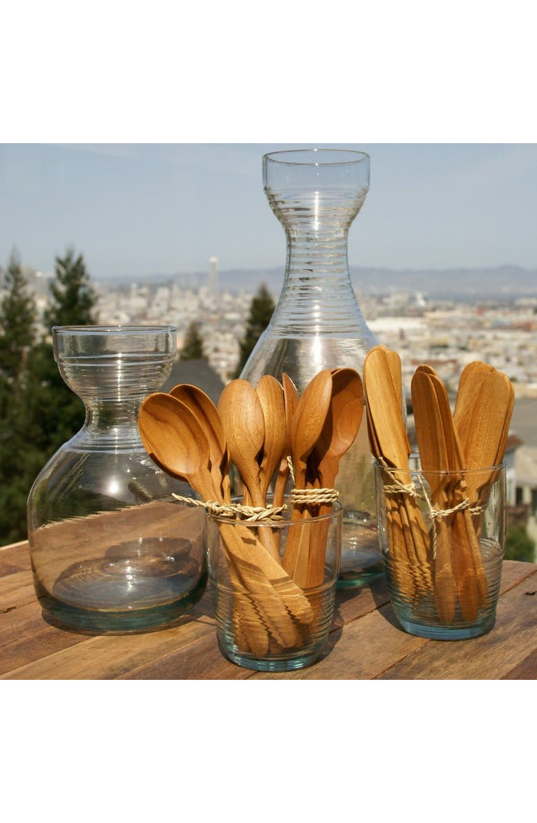 Be Home Teak Coffee Spoons - Set of 4, Alternate, color, Teak