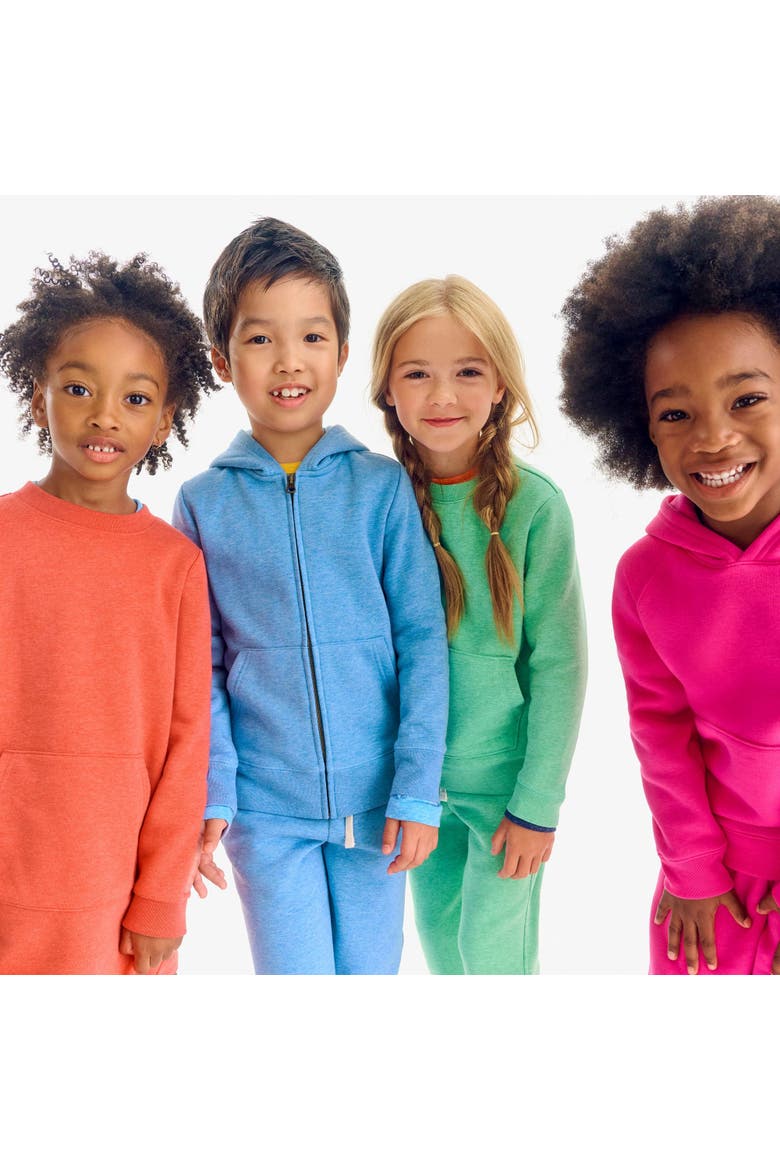 Cozy Fleece Zip Hoodie  (toddler, Little Kid, & Big Kid), Alternate, color, Raisin