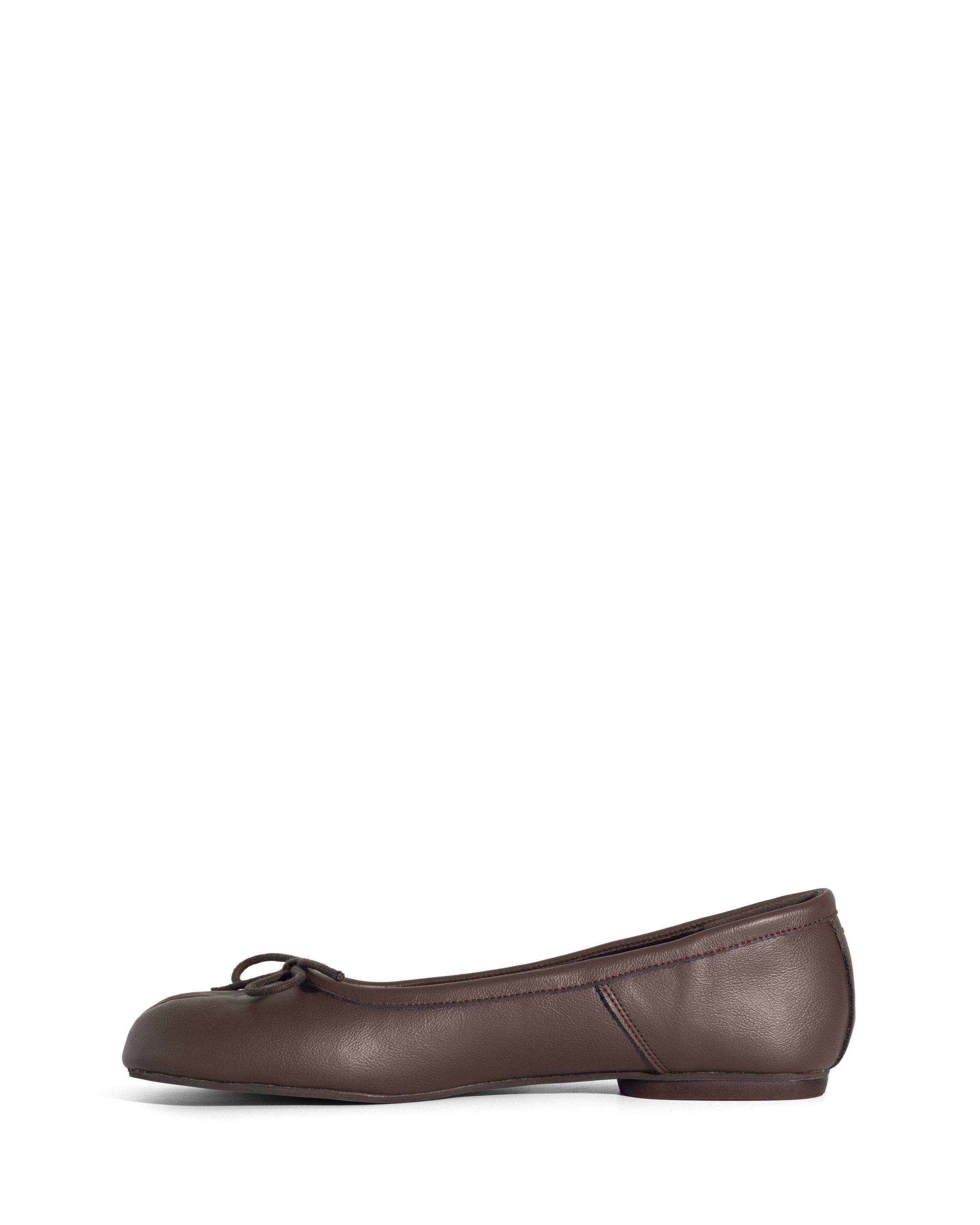 HOSHI Tabi Toe Ballet Flat, Alternate, color, Chocolate Pu