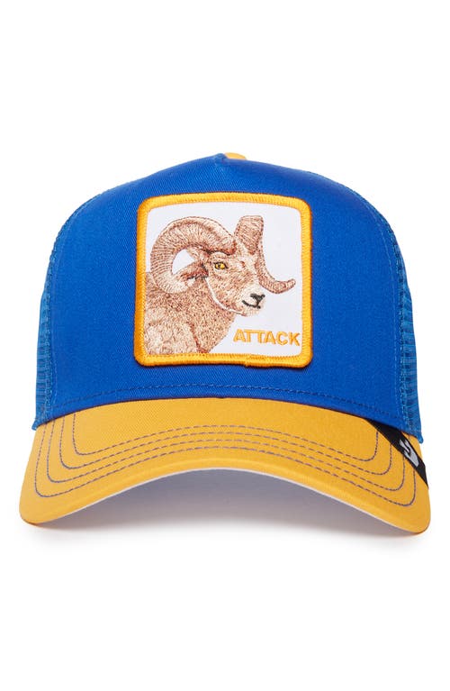 Goorin Bros . The Attack Ram Adjustable Trucker Hat In Blue