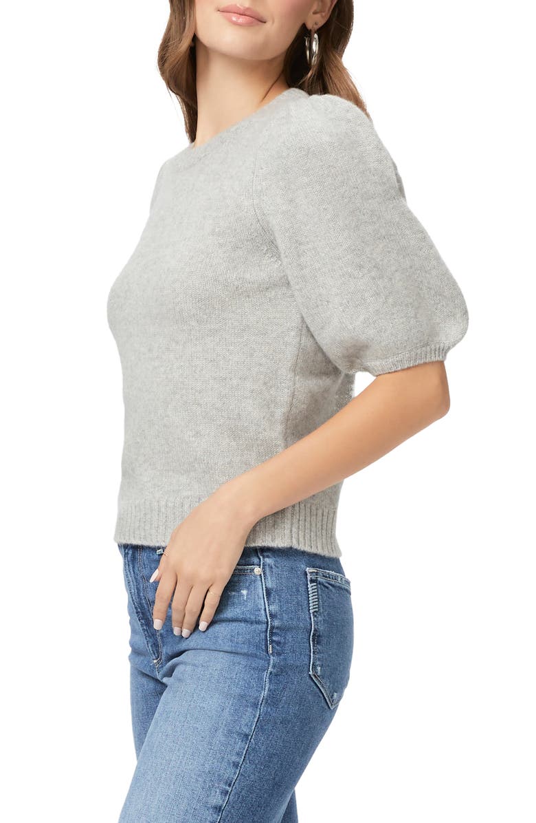 PAIGE Lucerne Elbow Sleeve Sweater, Alternate, color, Heathered Grey