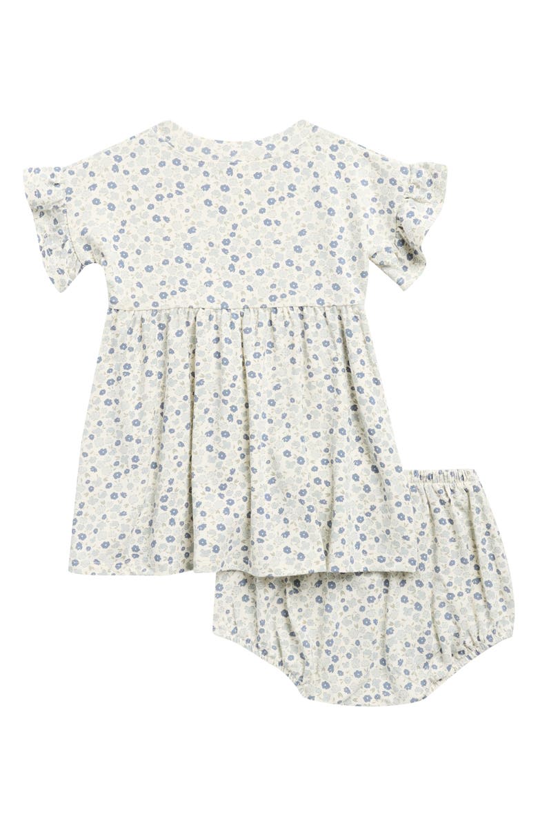 Rylee + Cru Ditsy Babydoll Dress With Bloomers, Alternate, color, Ivory
