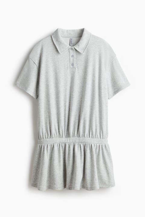 Sweatshirt Polo Dress