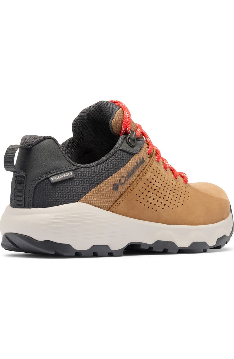 Columbia Newton Nimble Waterproof Hiking Sneaker, Alternate, color, Elk/ Poppy Red