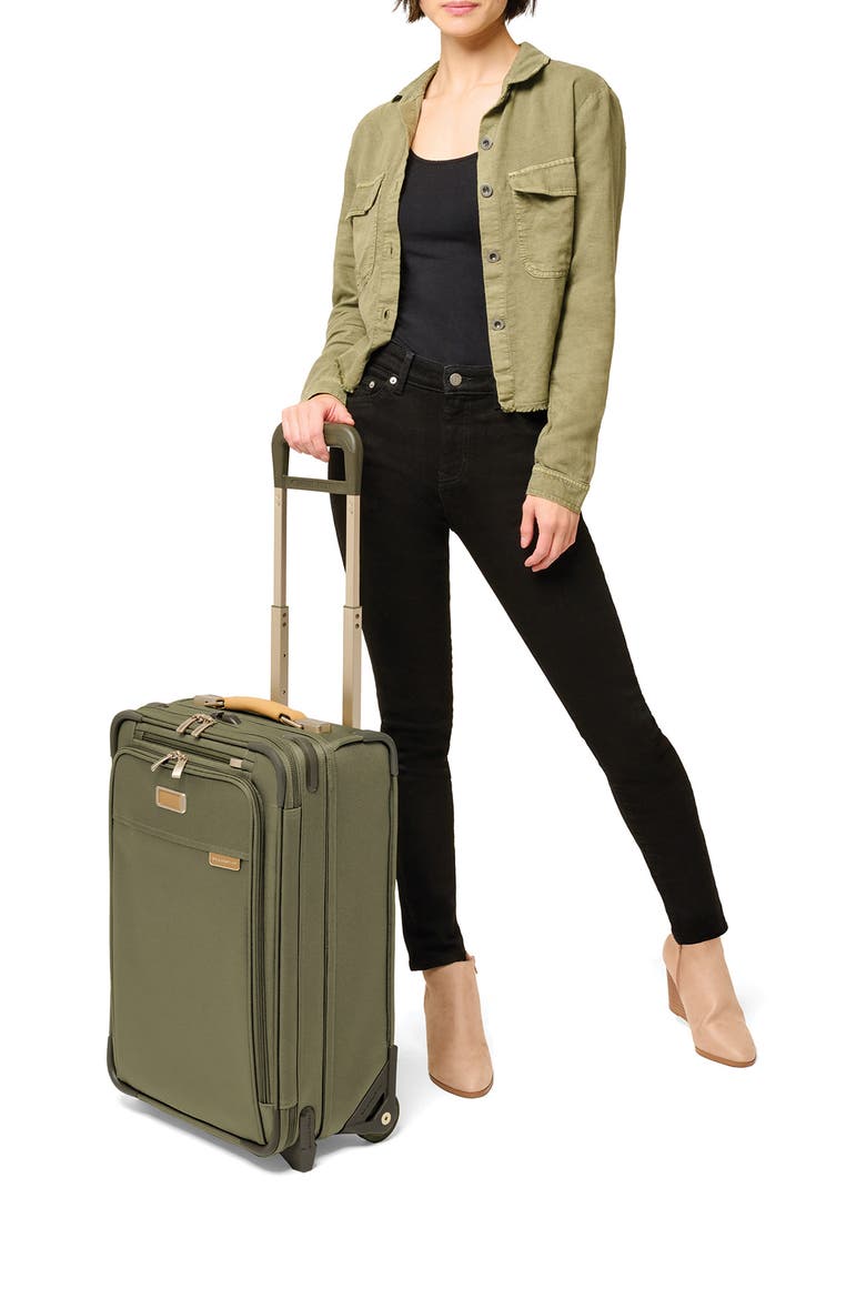 Baseline Essential 22-Inch Expandable 2-Wheel Carry-On Bag, Alternate, color, OLIVE