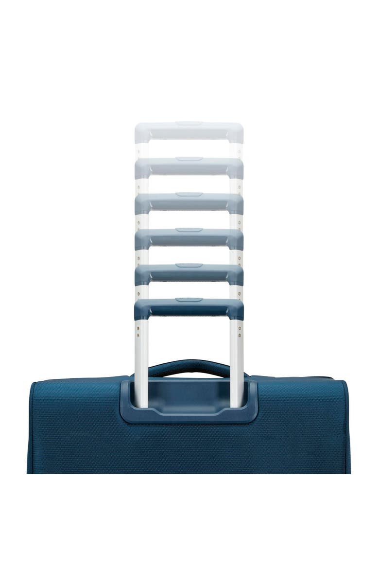 Portlift Softside 29" Large Checked Spinner Luggage, Alternate, color, Marine Blue