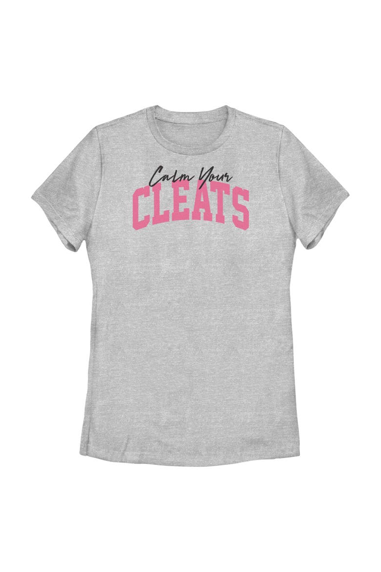 Women's Lost Gods Funny Calm Your Cleats  Graphic T-Shirt, Main, color, Athletic Heather