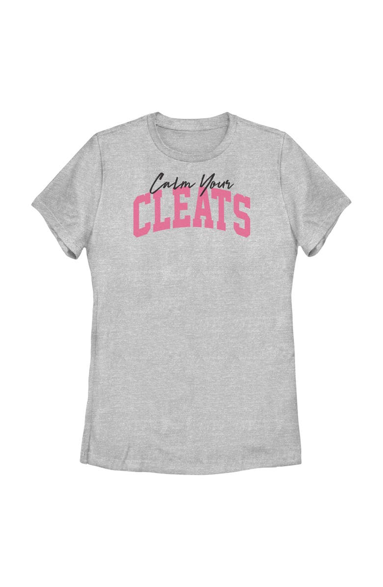 Lost Gods Women's Lost Gods Funny Calm Your Cleats Graphic T-Shirt, Main, color, Athletic Heather