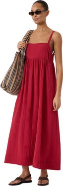 Hush Nami Crinkle Gathered Maxi Dress