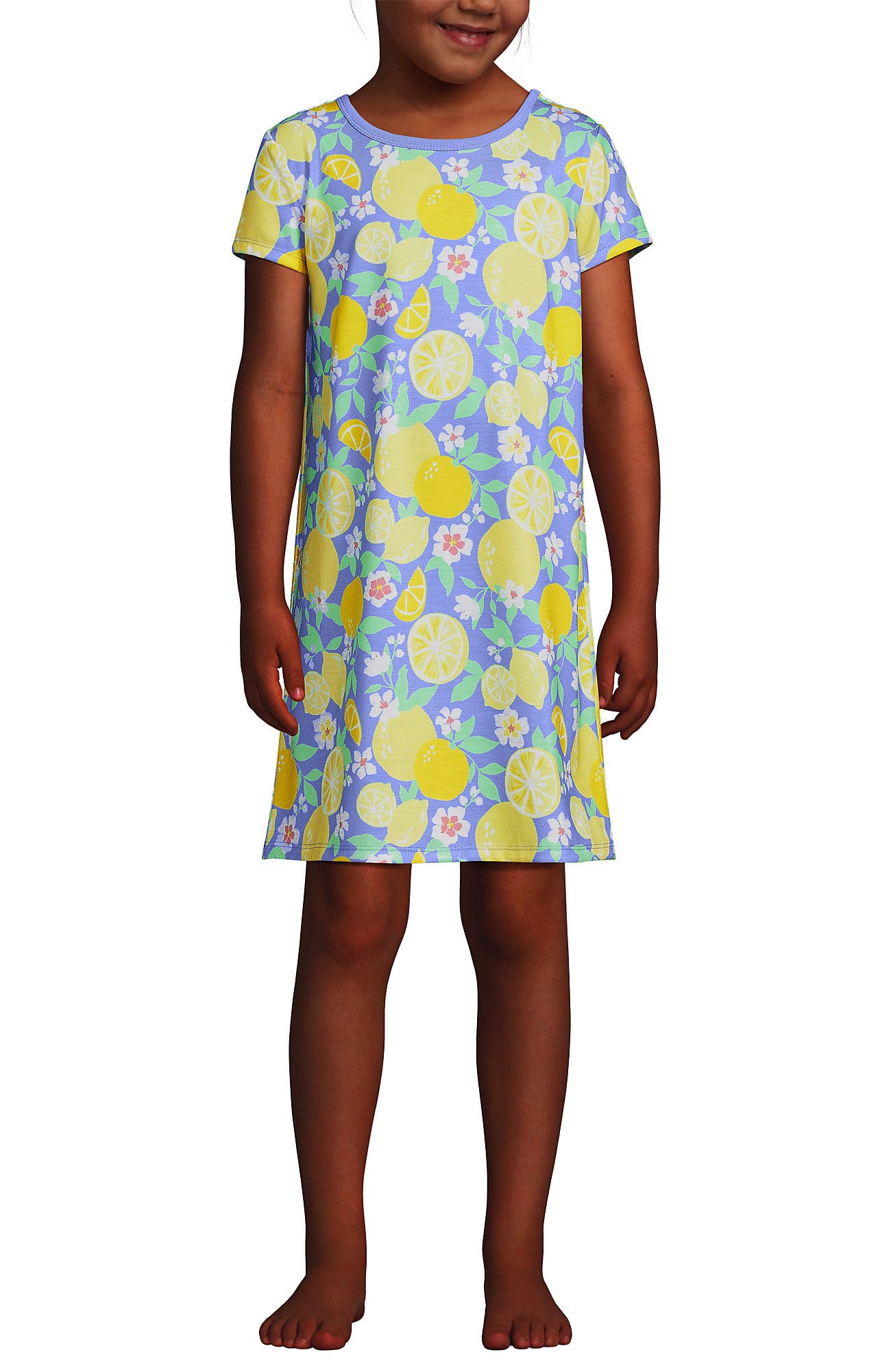 selected Light Periwinkle Lemon Floral