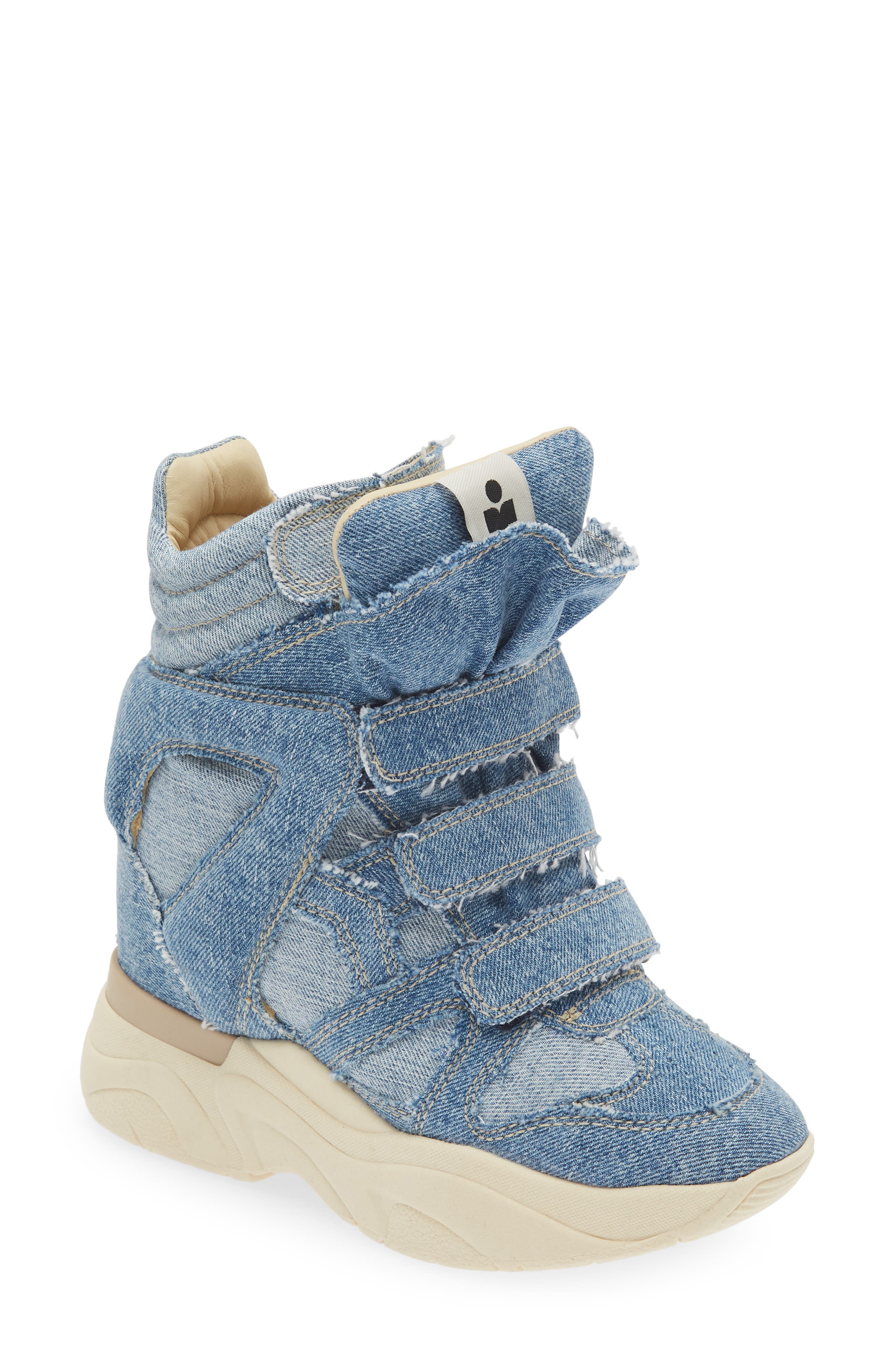 Isabel Marant Balskee Hidden Wedge High Top Sneaker, Main, color, 