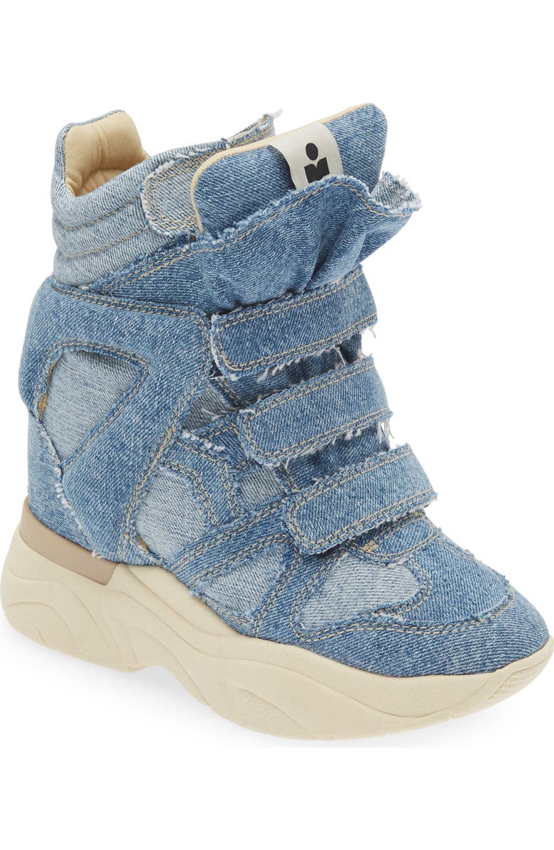 Isabel Marant Balskee Hidden Wedge High Top Sneaker, Main, color,