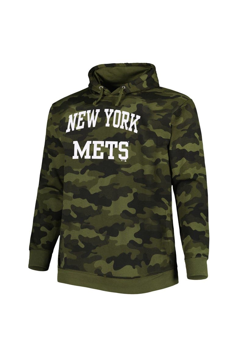Men's Camo New York Mets Allover Print Pullover Hoodie, Alternate, color, Camo