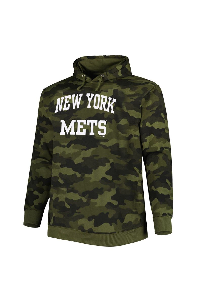 PROFILE Men's Camo New York Mets Allover Print Pullover Hoodie, Alternate, color, 