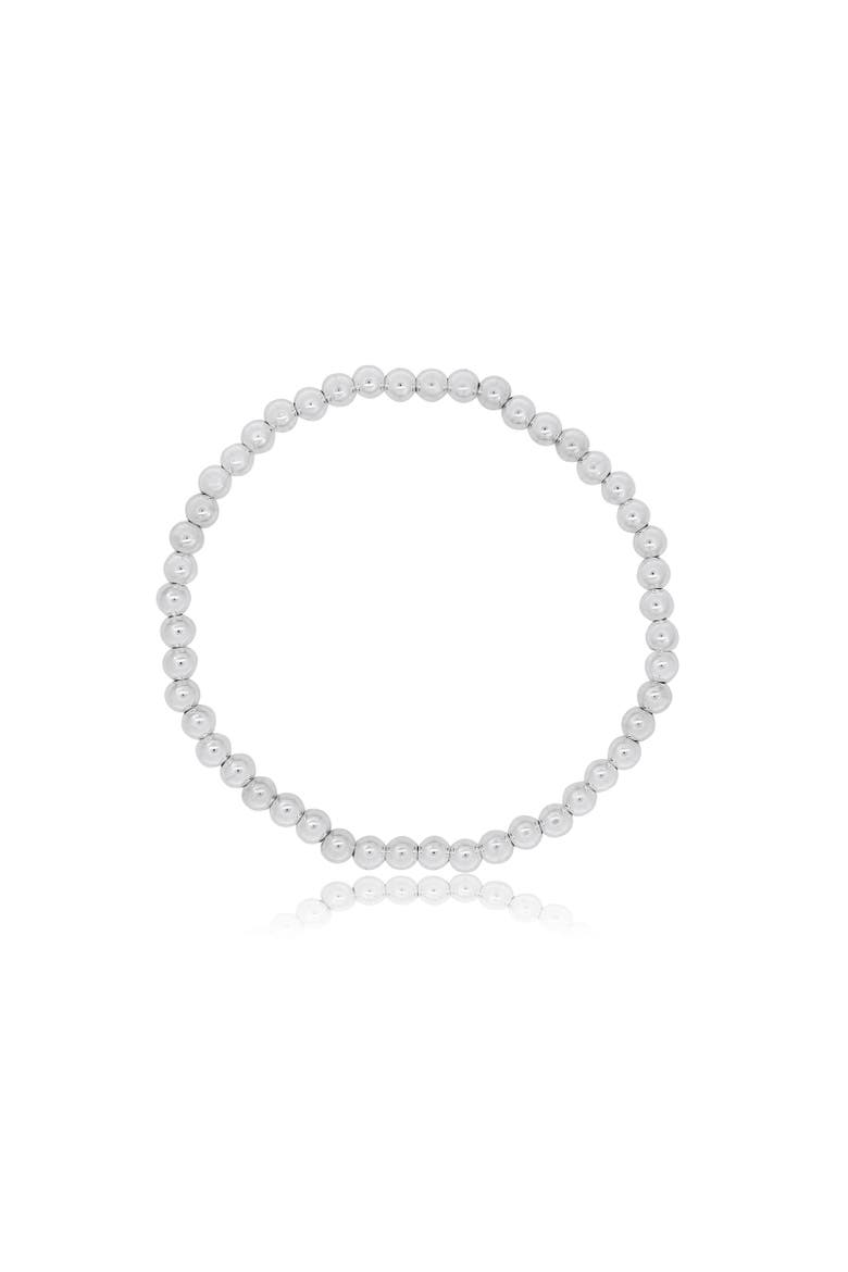 Ball Bead Stretch Bracelet, Main, color, Sterling Silver