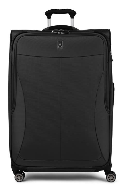 WAB6 Large Checked Expandable Softside Spinner Luggage