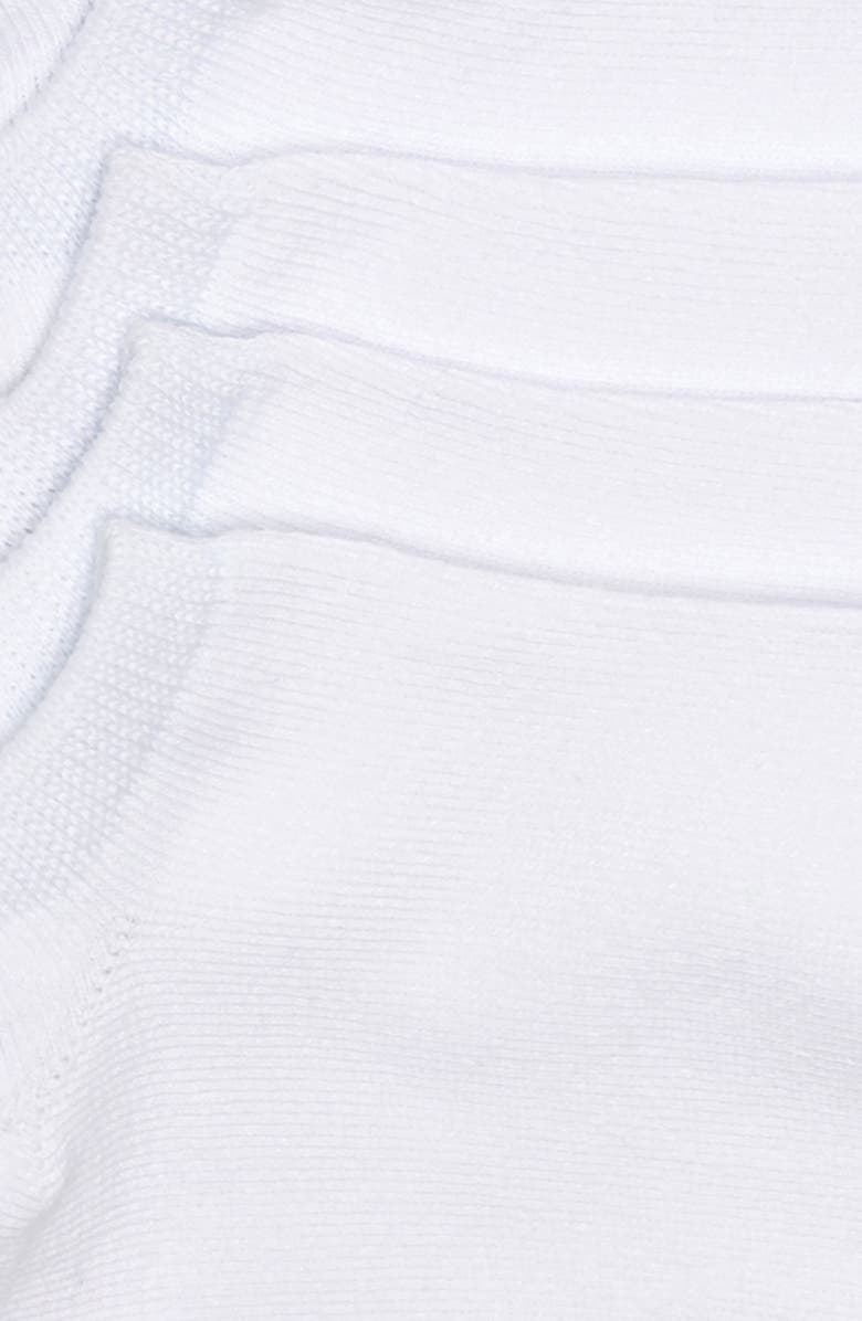 Nordstrom 5-Pack Ankle Socks, Alternate, color, White