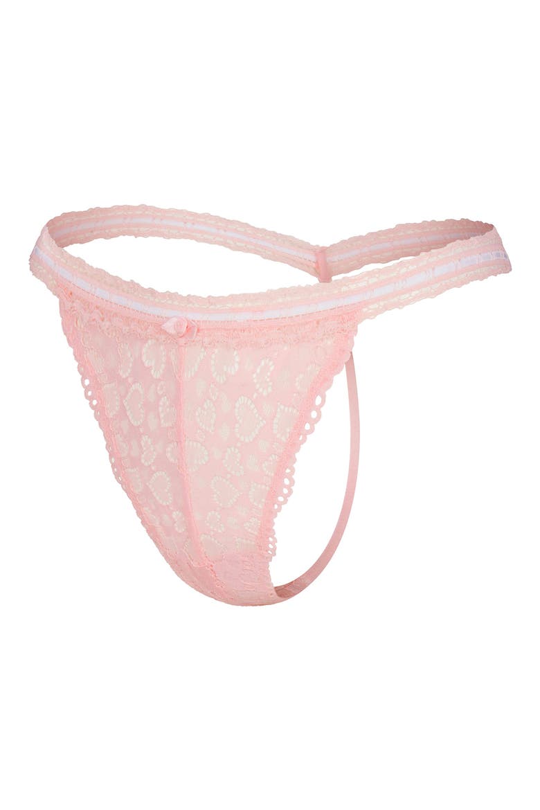Lovers Assorted 3-Pack Lace G-Strings, Main, color, PINK/ RED/ BLACK