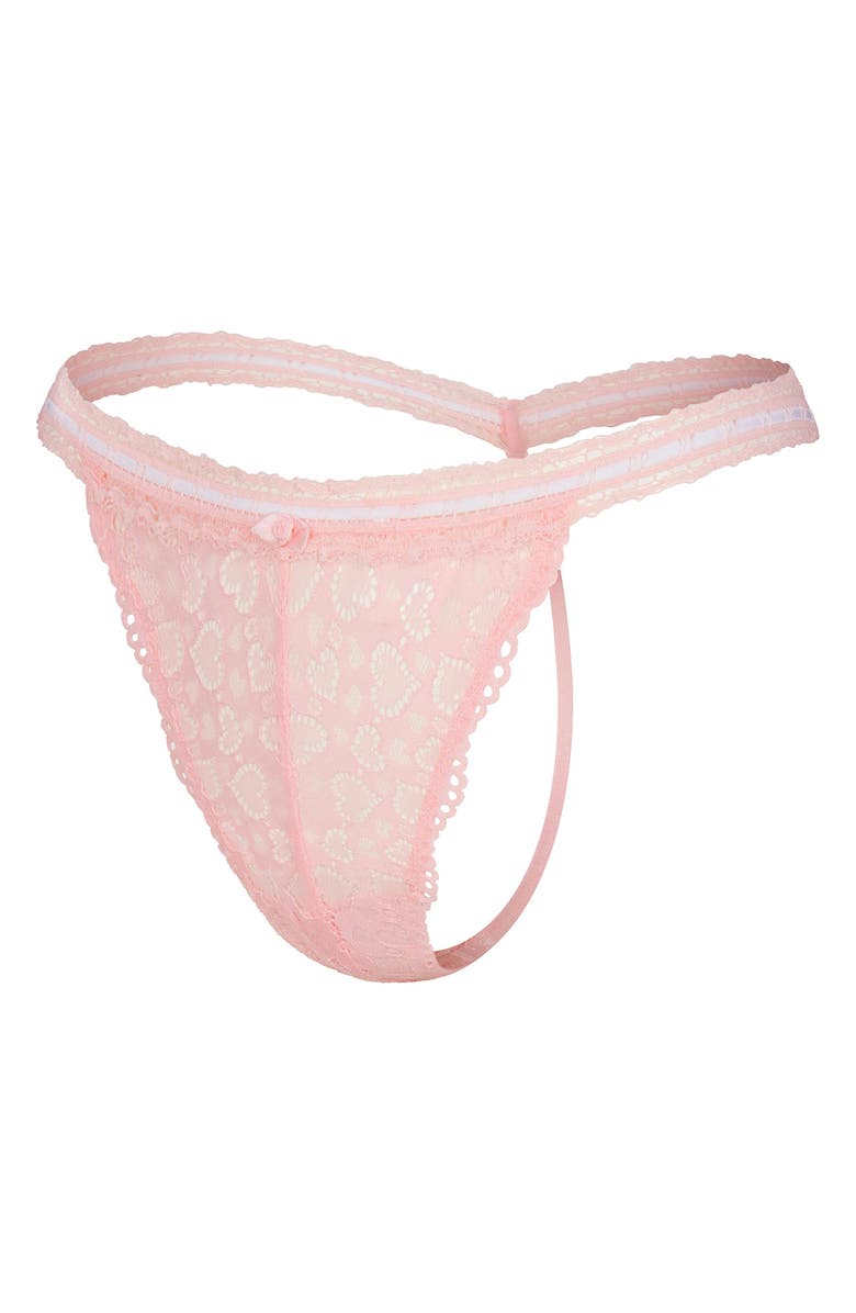 SAVAGE X FENTY Lovers Assorted 3-Pack Lace G-Strings, Main, color, Pink/ Red/ Black