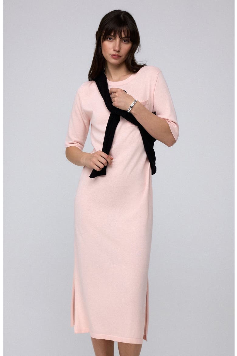 Elara Short Sleeve Maxi Dress, Alternate, color, Blush