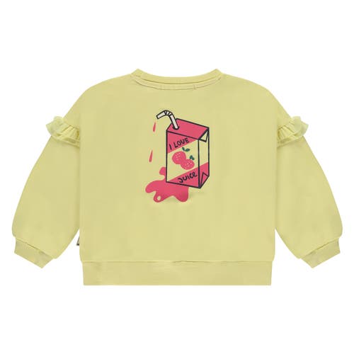 Stains And Stories By Babyface Juicebox Graphic Sweatshirt In Yellow