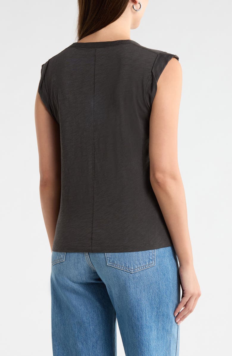 Veronica Beard Arion Muscle T-Shirt, Alternate, color, Charcoal