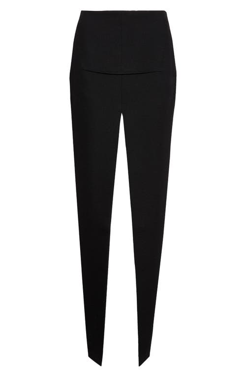 Rick Owens Concordians Sliced Wool Twill Skirt In Black