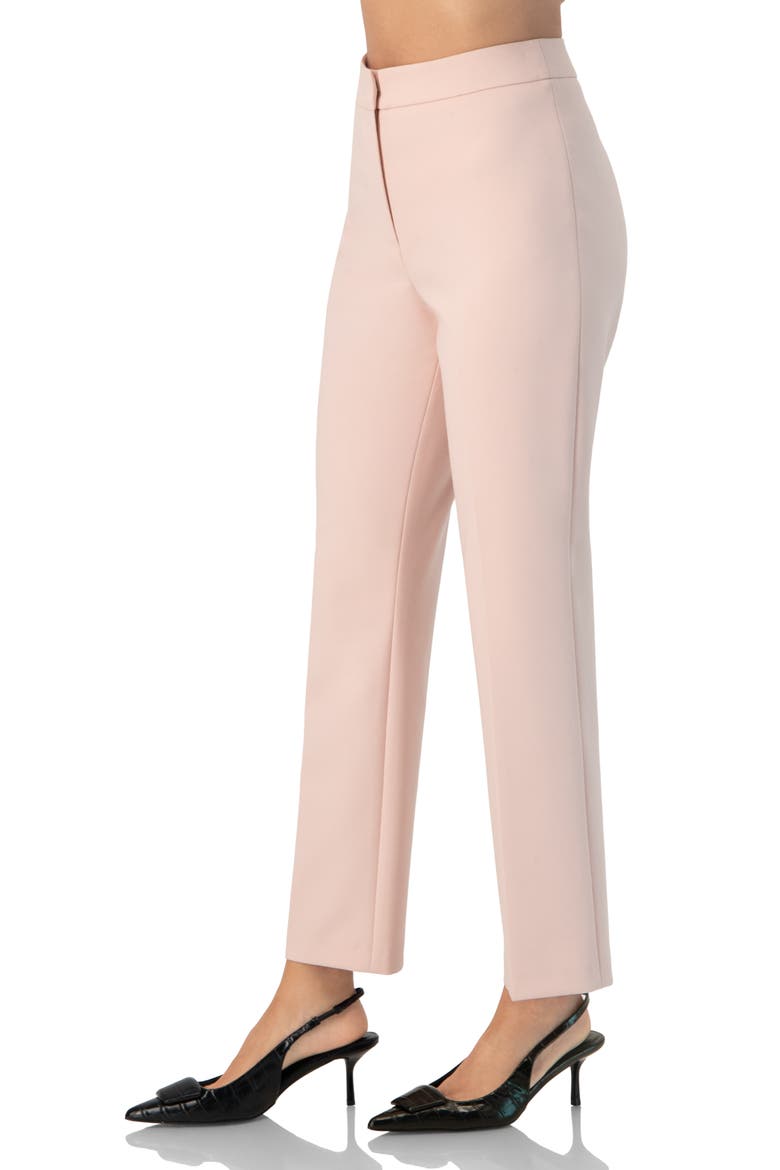 Tailored Straight-Leg Pants, Alternate, color, Dusty Pink