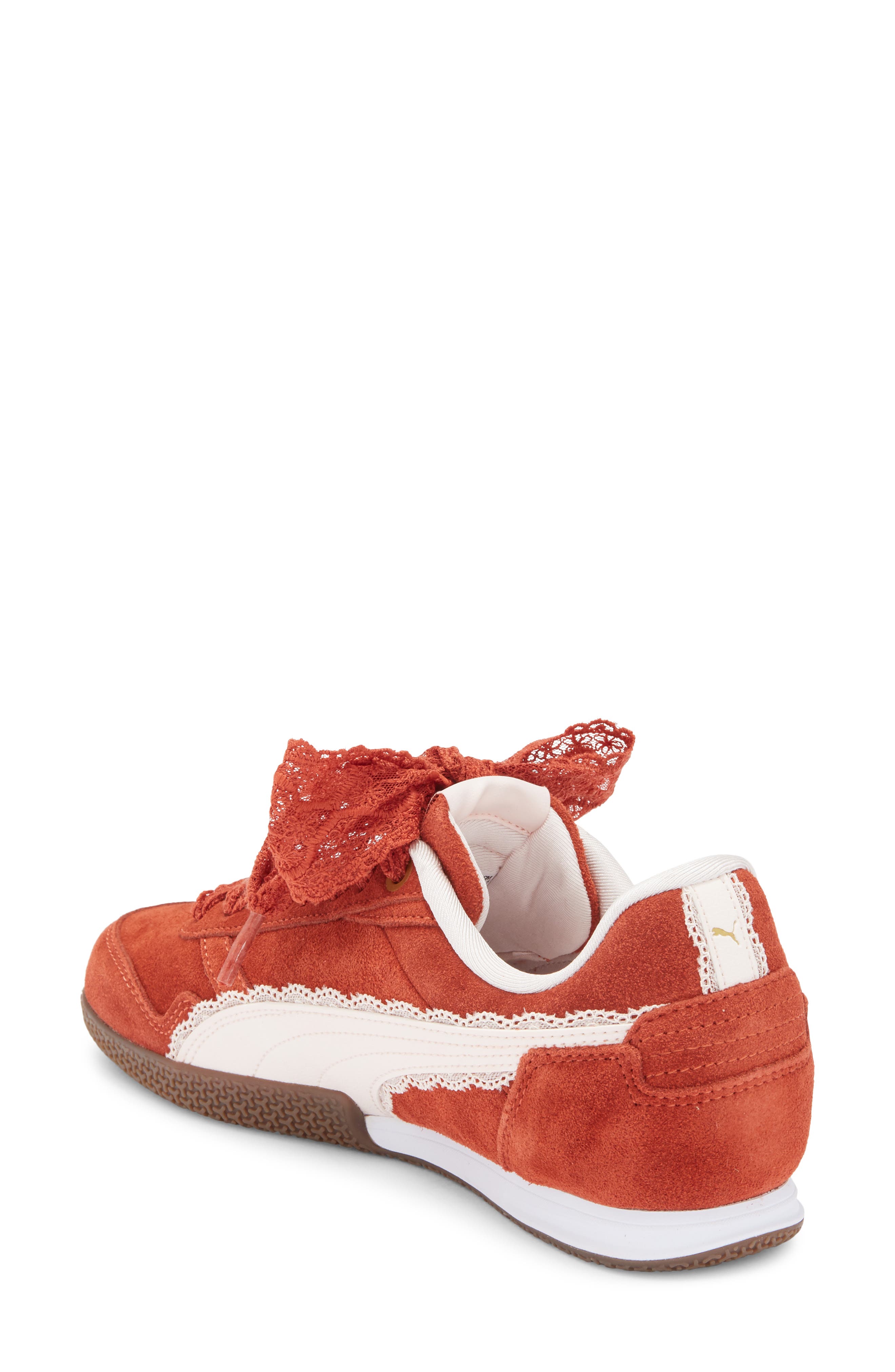 PUMA Bella Donna Romantic Sneaker, Alternate, color, Bordeaux Red/ Jasmine / Gold