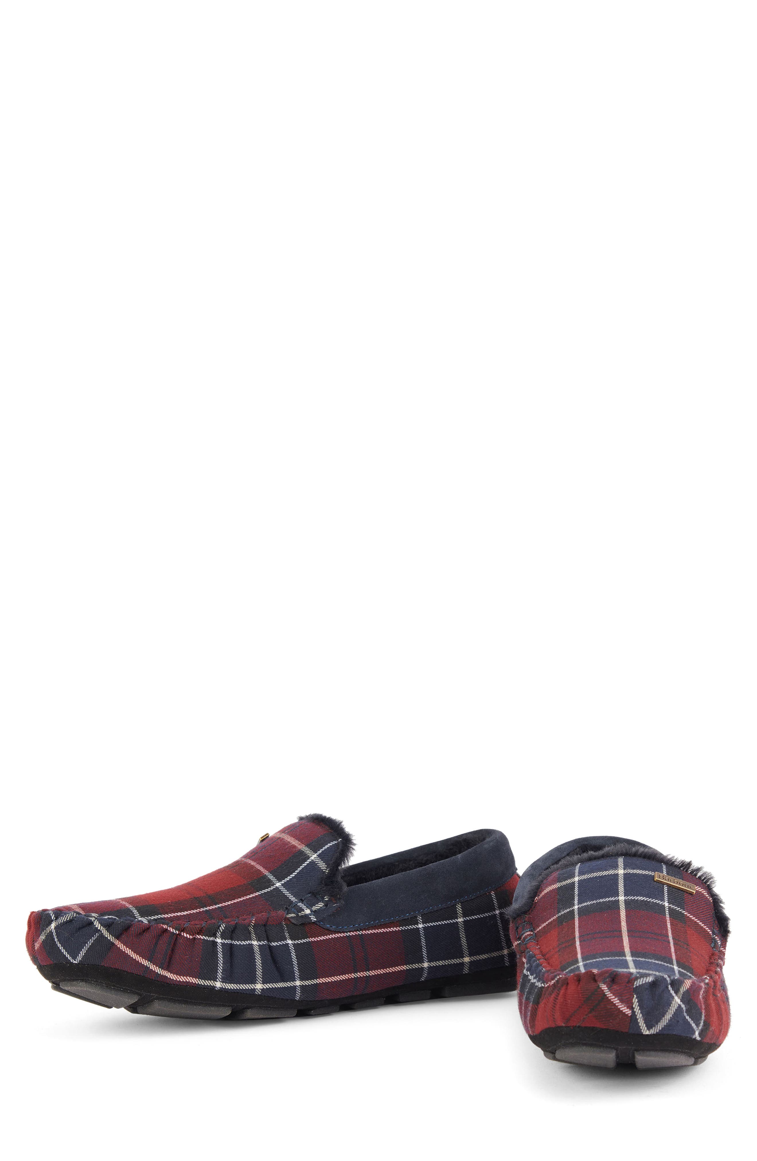 Barbour Monty Slipper, Alternate, color, Cordovan Tartan