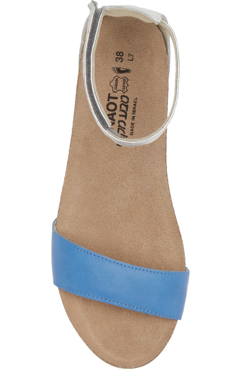 Naot 'Pixie' Sandal, Alternate, color, Sapphire Blue/ Silver/ White