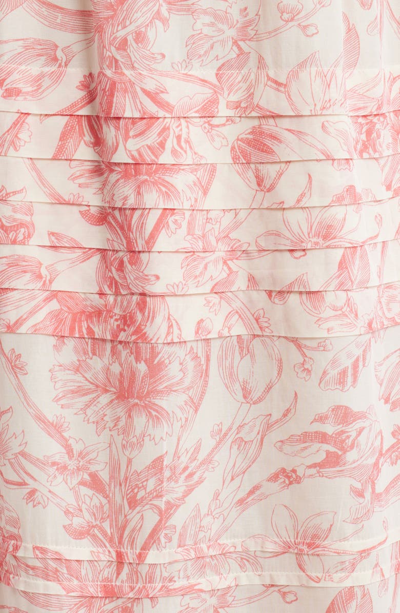 LOVE THE LABEL Joni Floral Cotton Blend Midi Skirt, Alternate, color,