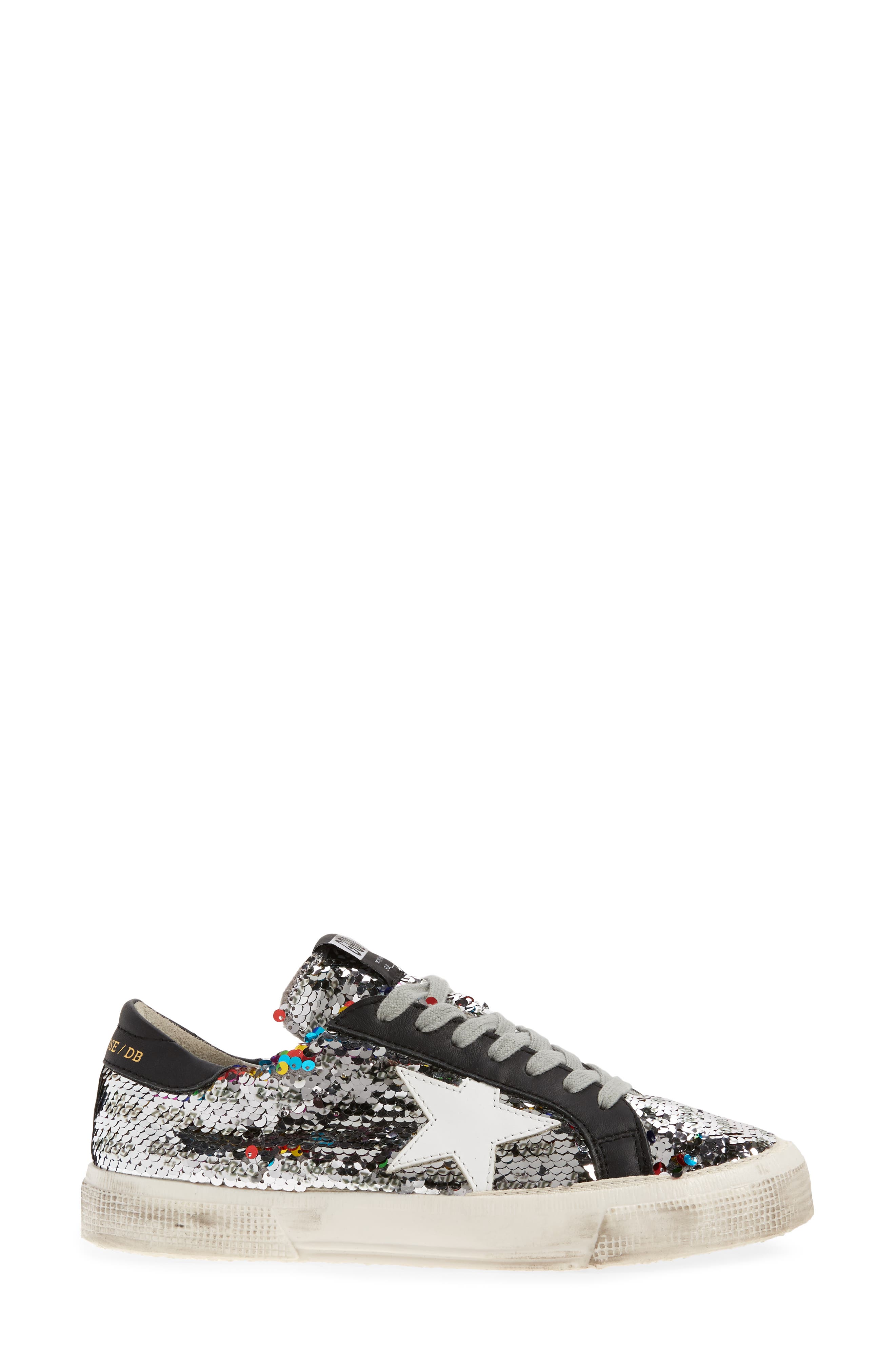 May Flip Sequin Sneaker, Alternate, color, RAINBOW SEQUIN