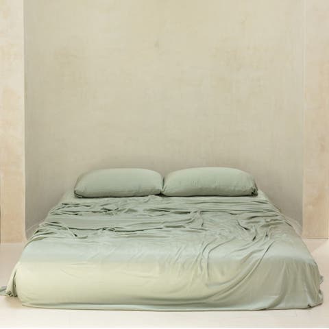 Organic Natural Sateen Fitted Sheet