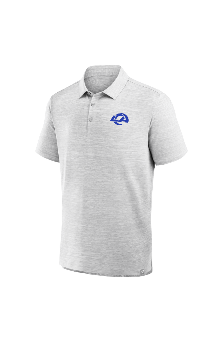 FANATICS Men's Fanatics Heather Gray Los Angeles Rams Clutch Polo, Alternate, color, Heather Gray