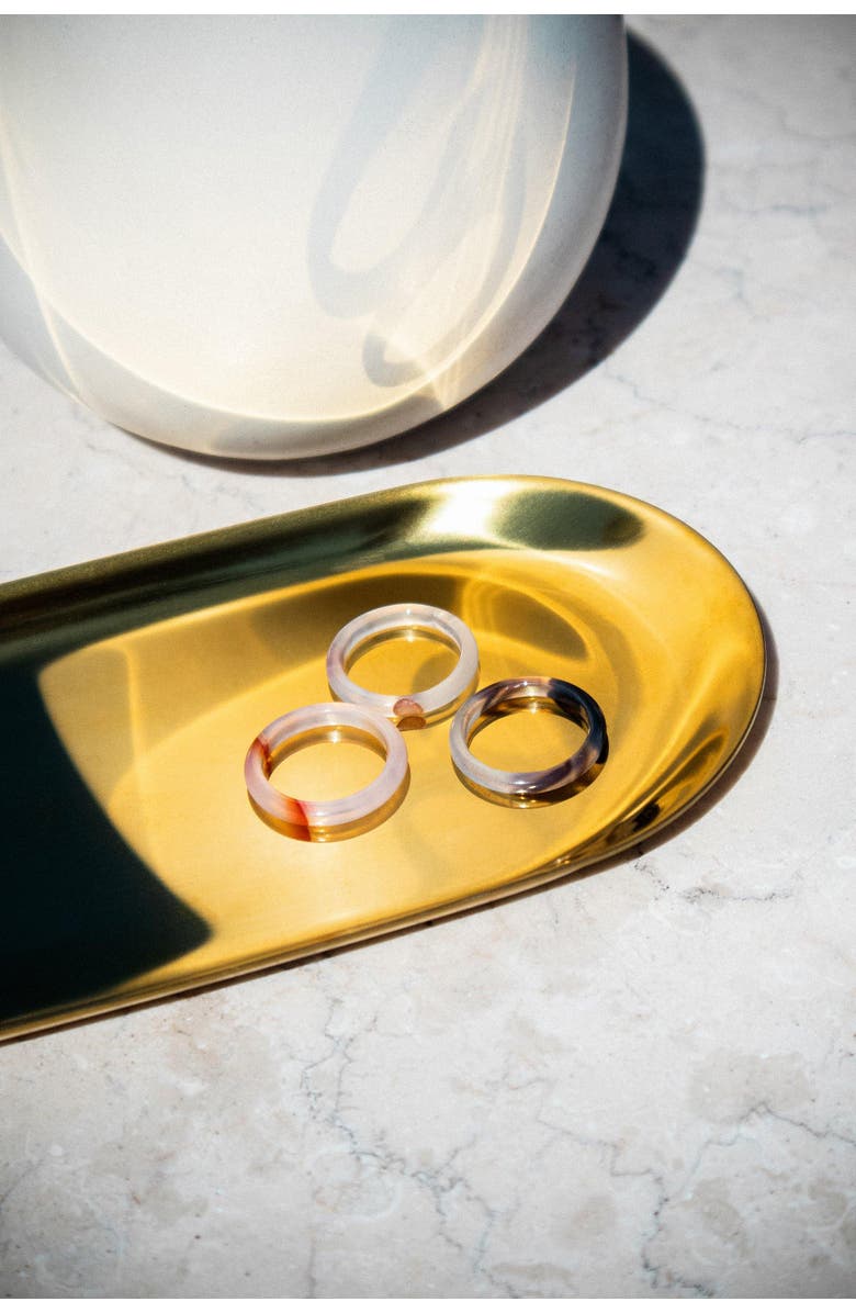 seree Playground Skinny jade stone stacking rings, Alternate, color,