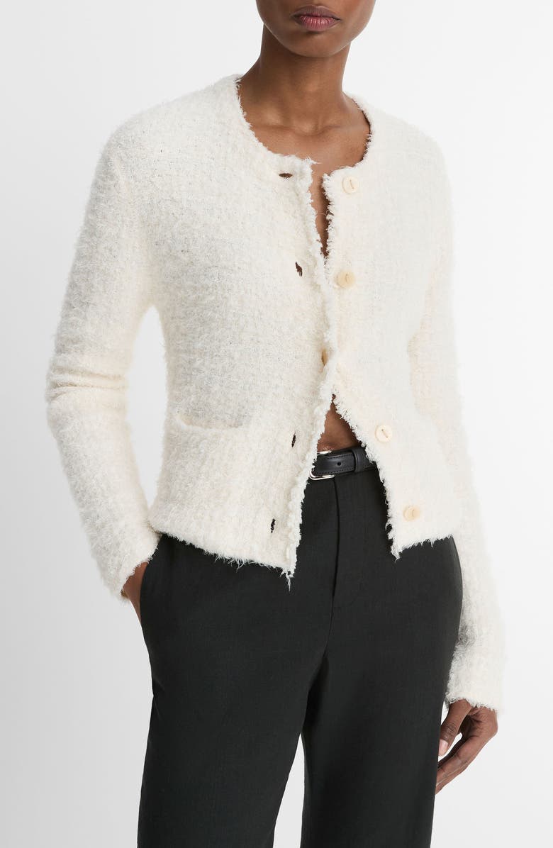 Vince Eyelash Knit Cardigan, Alternate, color,