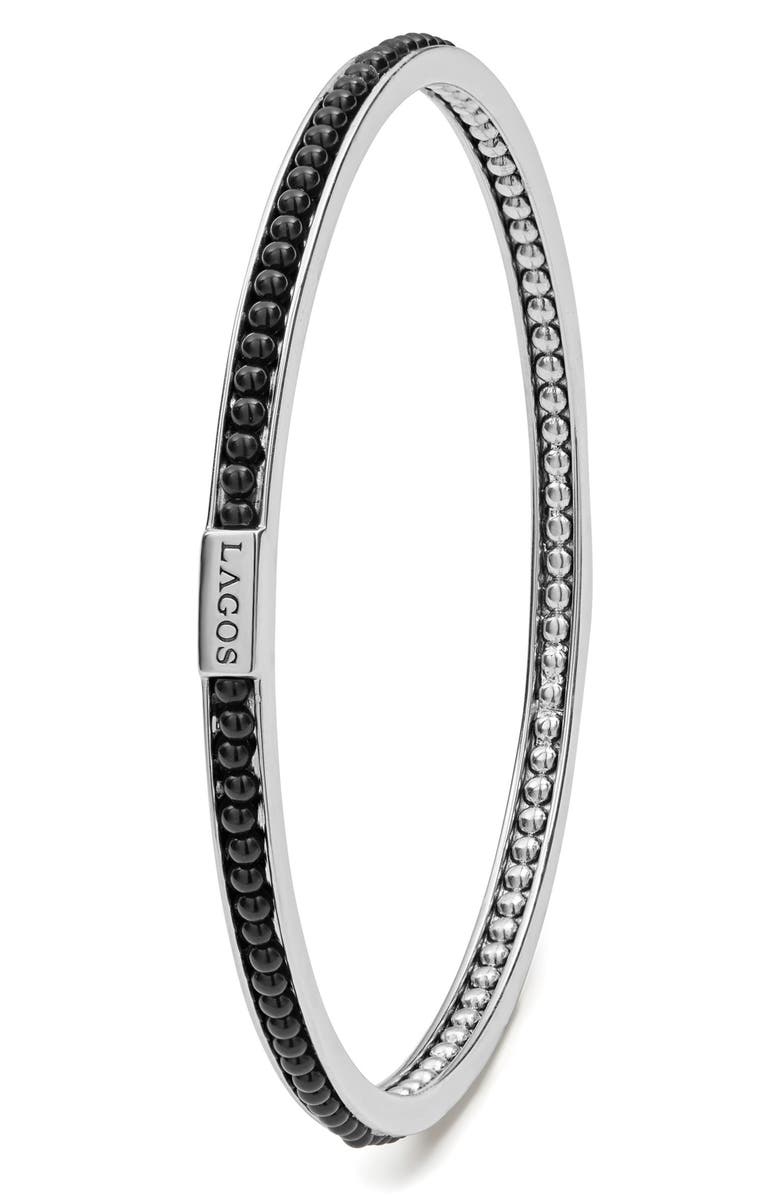 LAGOS Caviar Icon Beaded Bangle Bracelet, Alternate, color,