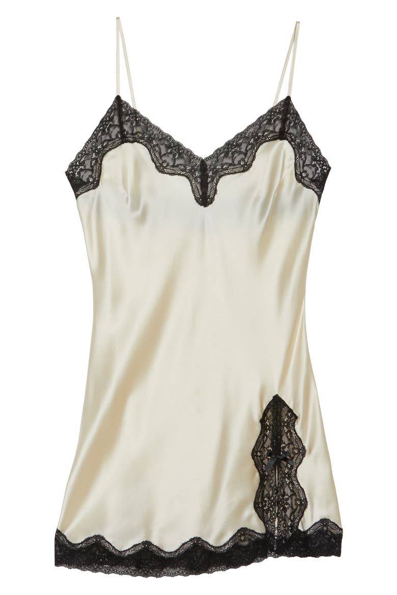 Silk Chemise, Alternate, color, VANILLA